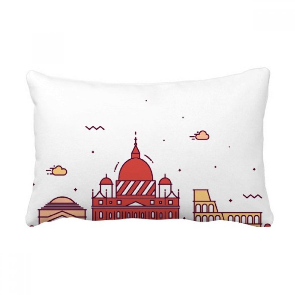 Oreiller lombaire Italie pour canapé salon multicolore coussin de décoration 40x60 cm