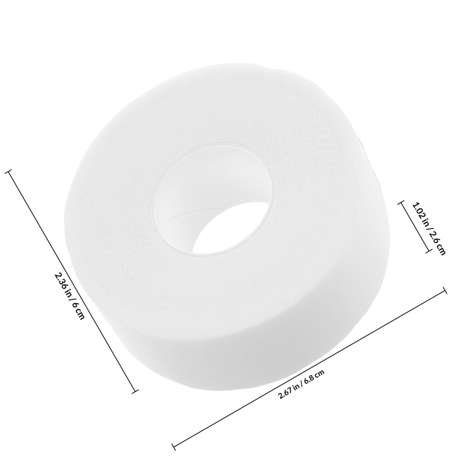 Mikinona Protège-Col Autocollant Blanc 3 Pièces 2,5 CM X 800 CM, Doublures de Col Découpables Anti-Transpiration et Anti-Taches pour Chemises Habillées, Protection Invisible Adaptée à