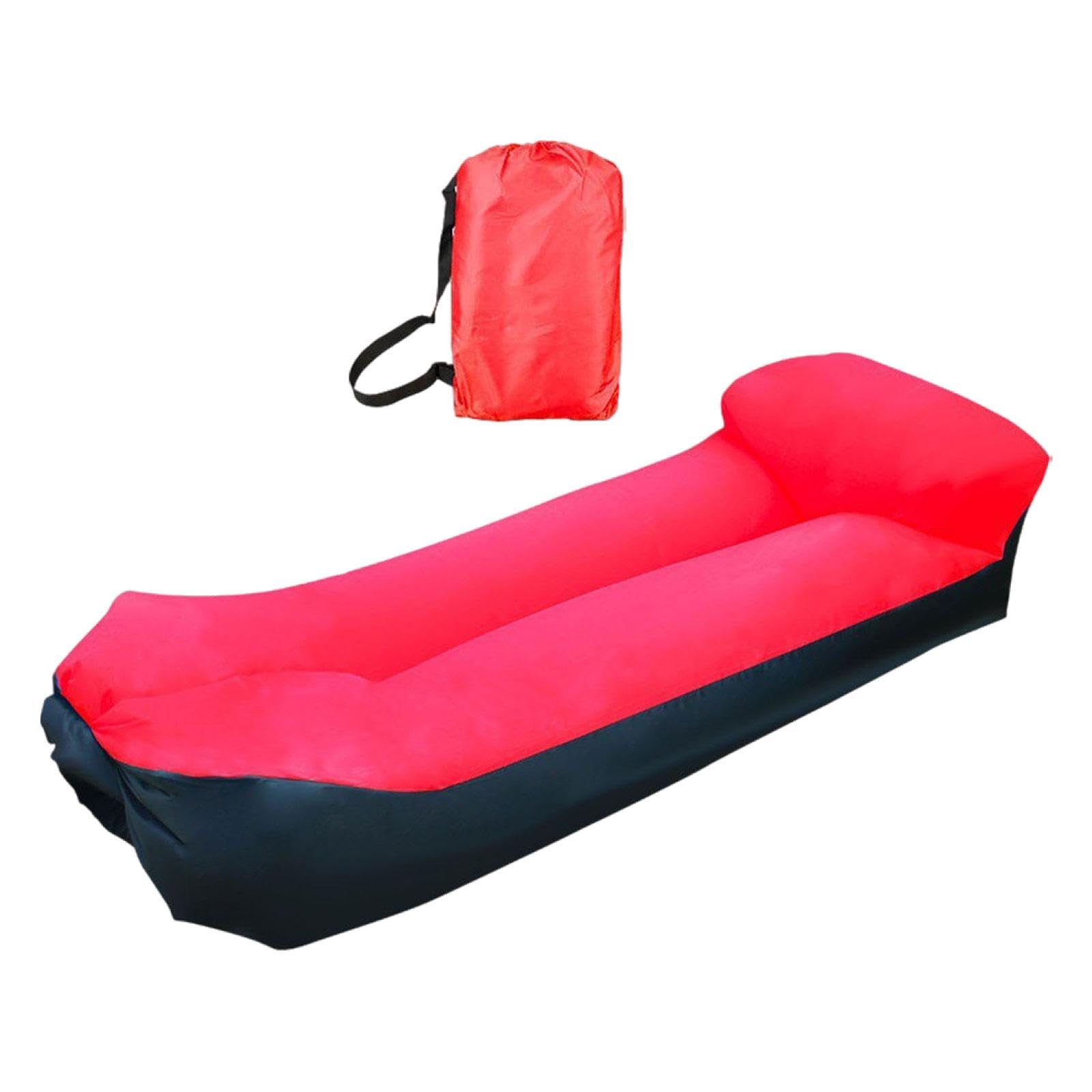 ATORSE Inflatable Lounger Trendy Inflatable Chair for Adults & Kids Beach Traveling Red-image-23