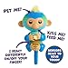 Fingerlings 2023 NEW Interactive Baby Monkey Reacts to Touch – 70+ Sounds & Reactions – Leo (Blue)