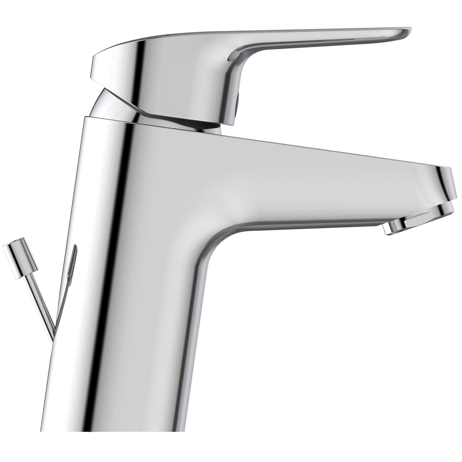 Ideal Standard B1711AA bateria umywalkowa Ceraflex, metalowy zestaw odpływowy G1 ¼, funkcja Bluestart, wysięg 101 mm, wysokość wylotu 68 mm, chrom