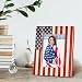 Tpbnnyqi 4th of July Patriotic Picture Frame 5x7, American Flag Star Photo Frame for Desk Display, Memorial Veterans Day Gifts, Independence Day Picture Frames Gifts for Home Office Decor
