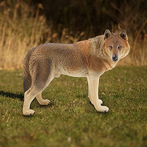Modèle animal loup en plastique solide simulation faune de collection