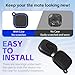 2-Pack Silicone Case for Tile Mate (2024/2022), Rugged Full Protective Cover for Tile Life360 Mate Tracker Anti-Slip Soft Tlie Mate Holder with Key Ring for Keys, Bag, Luggage, Pets (Black+Blue)
