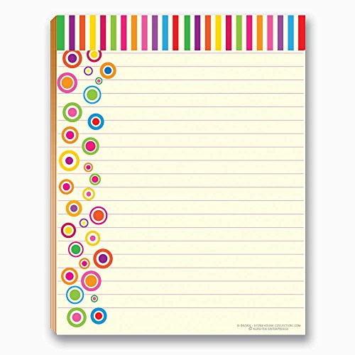 Image of Fun Pattern Designs Pads - USA Made- 4 Assorted Notepads - Shopping List, Teachers, Home, Office, Small Gift - USA Made