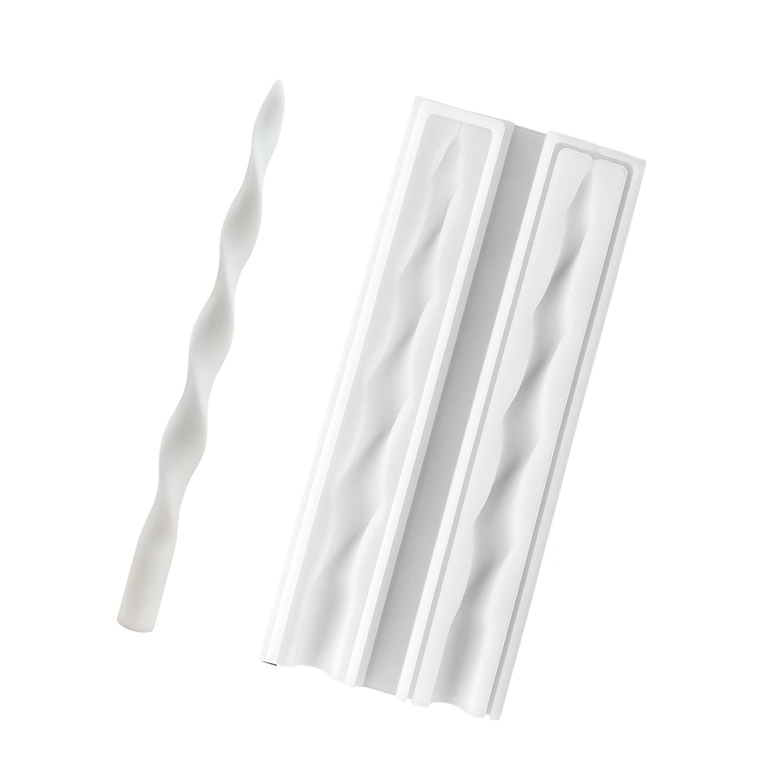 Yhplxyuus Waved Pattern for Professional and Beginner Making Enthusiasts Twist Candlewax Mold