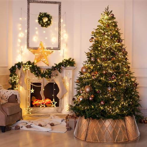 Fimofidre 088 28 Inch Metal Christmas Tree Collar, Christmas Tree Collar Skirt Base Stand thumb #6