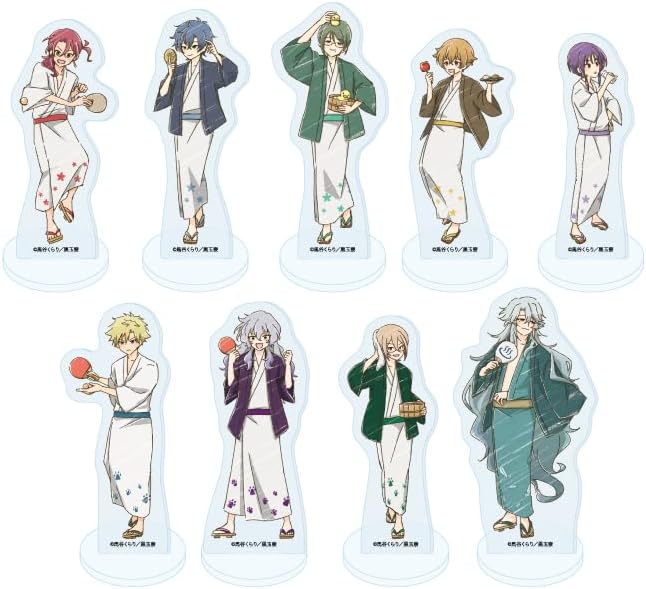 Bisho High School Earth Defense Department High Color! 02 [Graphart Illustration] Acrylic Petite Stand, Complete Set, Box of 9