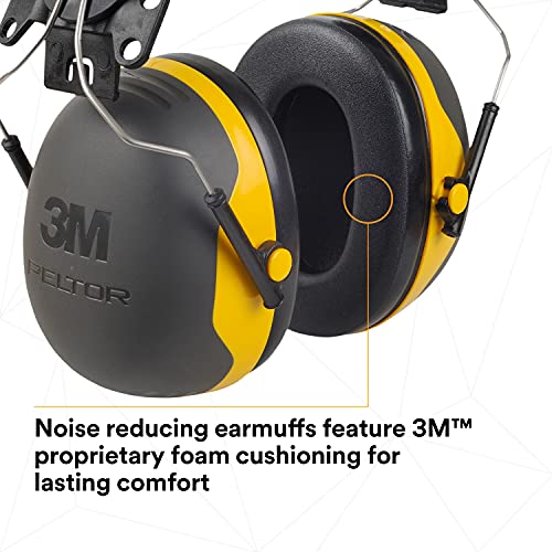 3M PELTOR Hearing Protection Ear Muffs, Cap Style Hard Hat Attached, NRR 24 - image 6