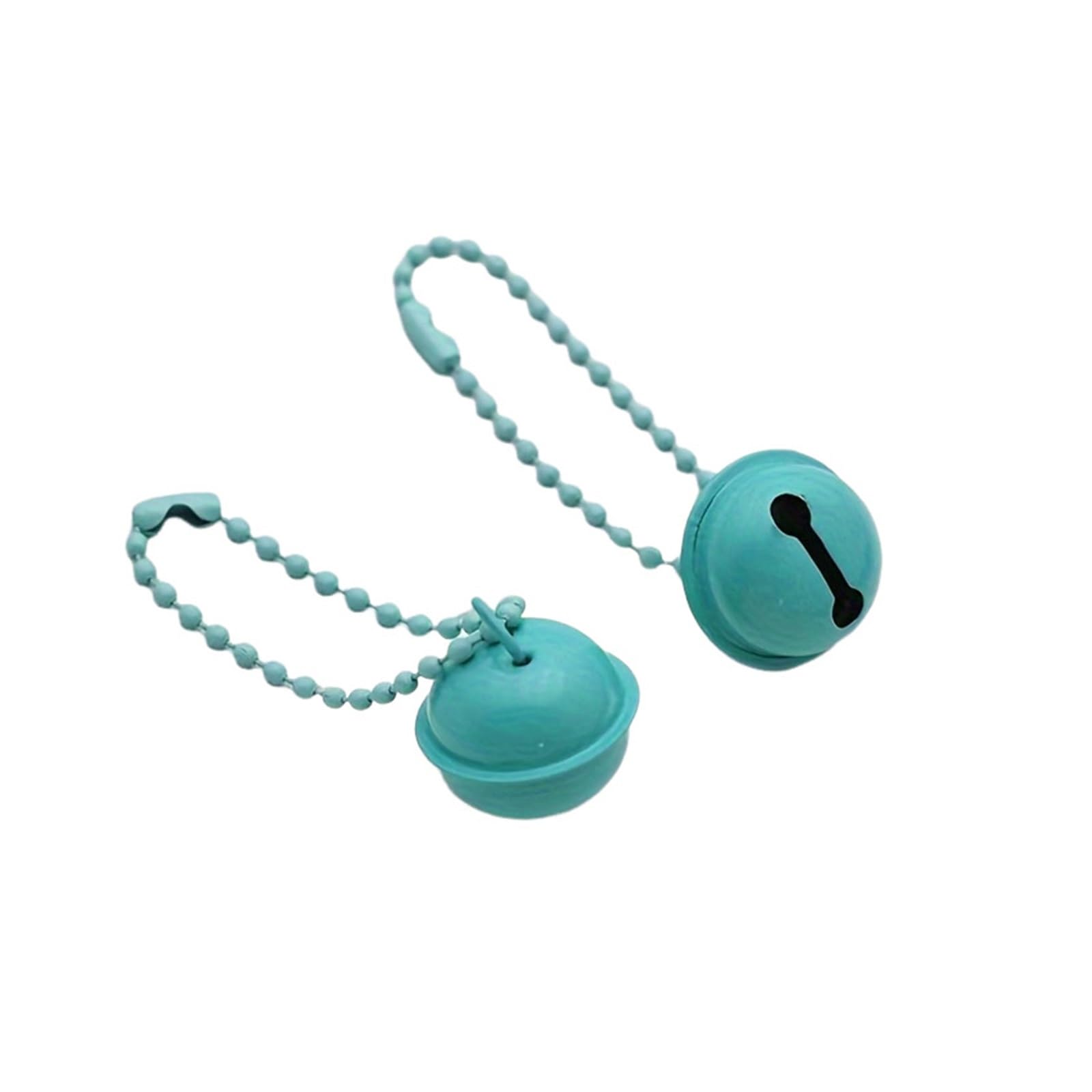 Christmas Bells 50pcs Bead Chain Bell Keychain Pendant Diy Colorful For Suitcase Box Bag for Christmas Decor
