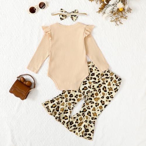 Shalofer Baby Girl 1st Birthday Outfit First Birthday Clothes One Year Old Birthday Leopard Bodysuit3