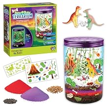 Creativity for Kids Grow N Glow Dinosaur Terrarium Kit | Create, Plant & Grow a DIY Terrarium Kit with Glow-in-the-Dark Stickers & Dino Toys | Spring Crafts & STEM Kit Ages 6+
