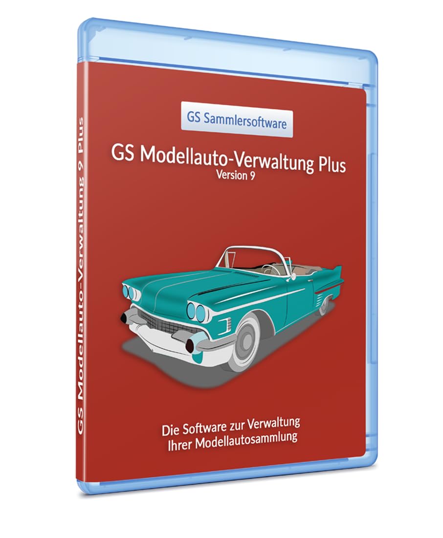 GS Modellauto-Verwaltung 9 Plus - Software zur Verwaltung Ihrer Modellautosammlung mit über 20.000 Modellautos im Programmteil Collection