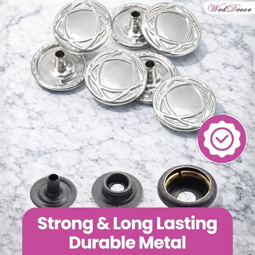 Boutons pression de 15mm pour vos loisirs créatifs et la customisation de vestes ou sacs