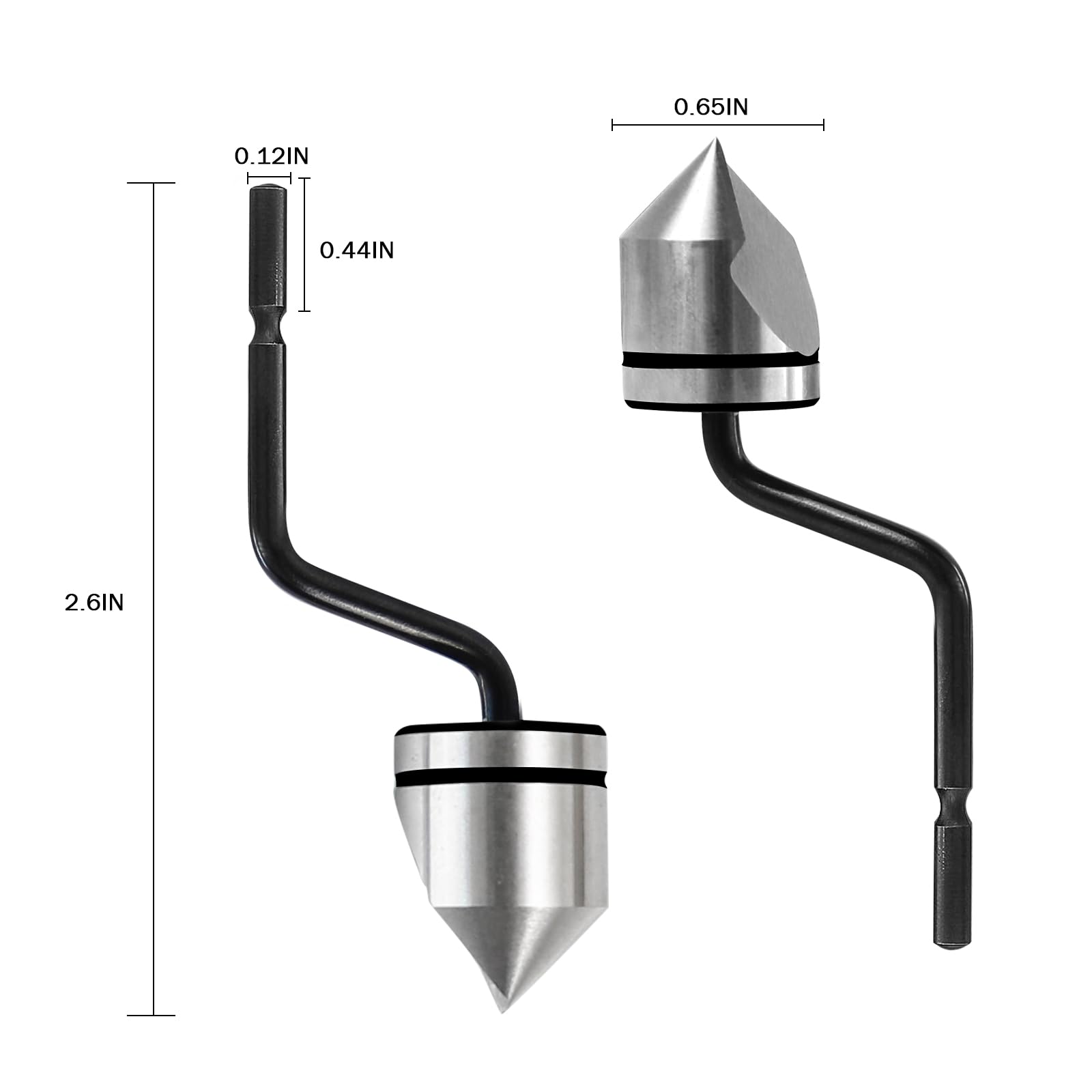 Deburring Tool Kit - 90° Chamfer & Burr Remover For Metal, Wood, Plastic (1-16.5mm Range)
