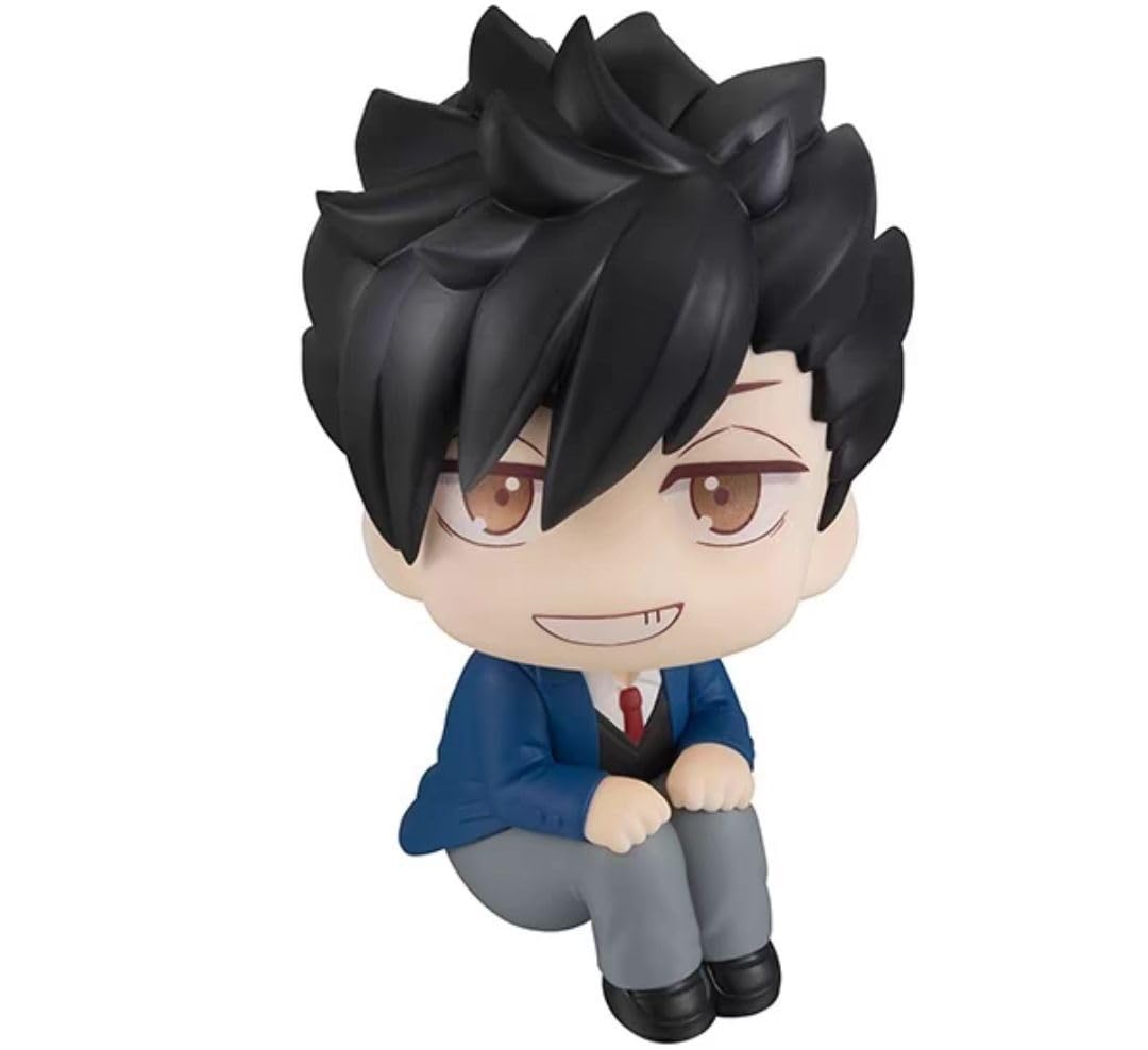 Xinchangda Kuroo Tetsurou Look up Figure 10.5cm Haikyuu Figure Sitting Position Anime Cake Topper Desktop Decoration Collections — image 1