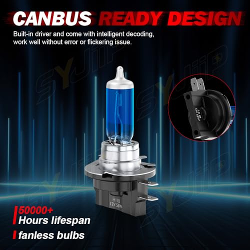 Image of H11B Compatible for Kia Sportage Headlights 2011 2012 2013 2014 2015 2016, Halogen H11B Headlight Bulbs Low Beam, Plug n Play, 2-Pack