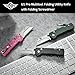 OKNIFE U1 Pro Multitool Folding Utility Knife with Folding Screwdriver, Quick Change Blade, Rail Lock & Pocket Clip for Men Women (Carbon Fiber Black)
