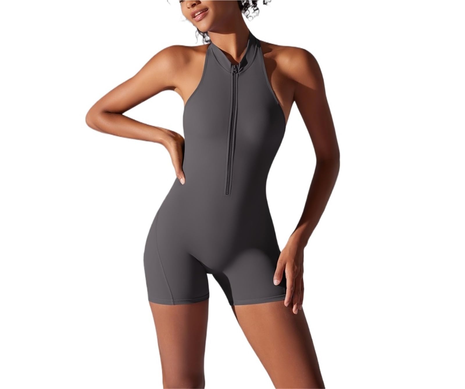 Combinaison de yoga dos nu pour femme - Body gainant pour le ventre et le fitness