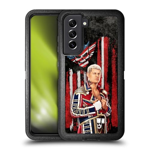 Coque Samsung S21 FE 5G Cody Rhodes WWE drapeau américain antichoc