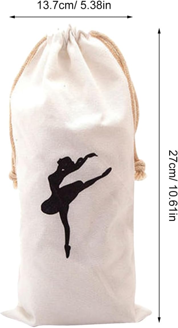 YARNOW 2pcs Ballerina Shoes Storage Bag Ballet Shoe Bag Capacity for Dance Class