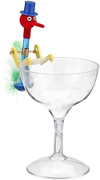 Novelty Dippy Drinking Bird With Plastic Glass