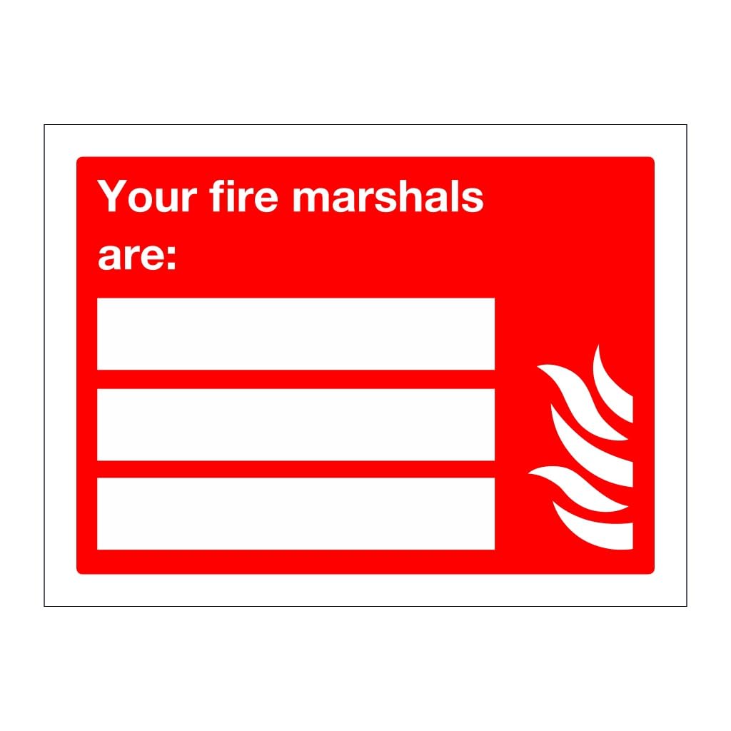 Your fire marshals are sign - Safety 8x12 Inch Metal Tin Sign Garage Man Cave Wall Decor