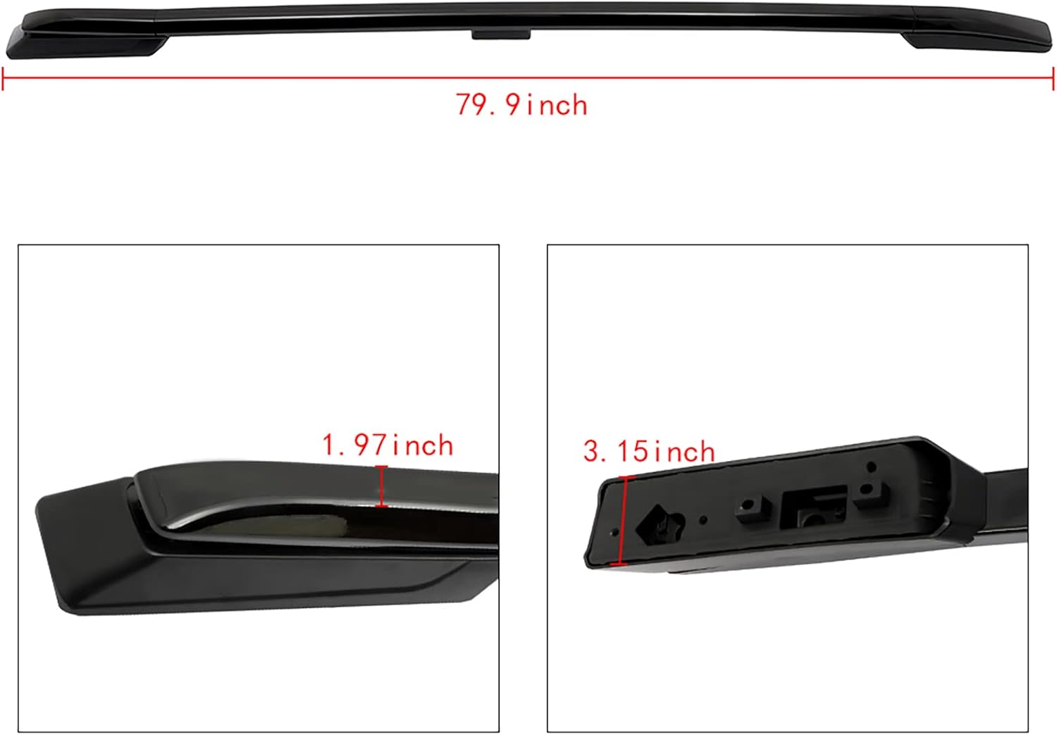 SCITOO Roof Rack Side Rails Fit for for Honda Odyssey 2018-2020,Cargo Carrier Kayak Rooftop Luggage Crossbar,Max Load 165LBS