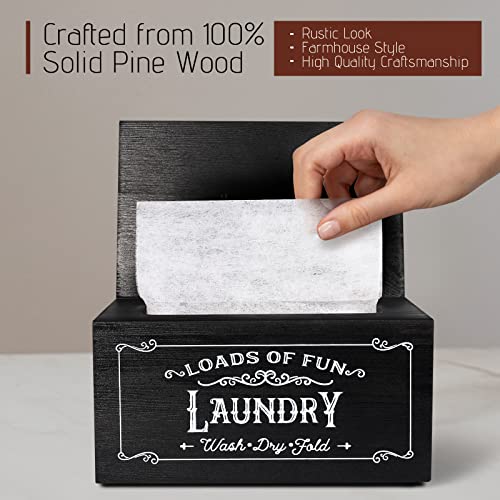 Dryer-Sheet-Holder-Wooden-Dispenser-with-Hinged-Lid-for-Fabric-Softener-Sheets-Rustic-Container-Storage-Box-Farmhouse-Laundry-Sheet-Dispenser-for-Laundry-Room-Decor Dryer Sheet Holder Wooden Dispenser with Hinged Lid for Fabric Softener Sheets Rustic Container Storage Box Farmhouse Laundry Sheet Dispenser for Laundry Room Decor