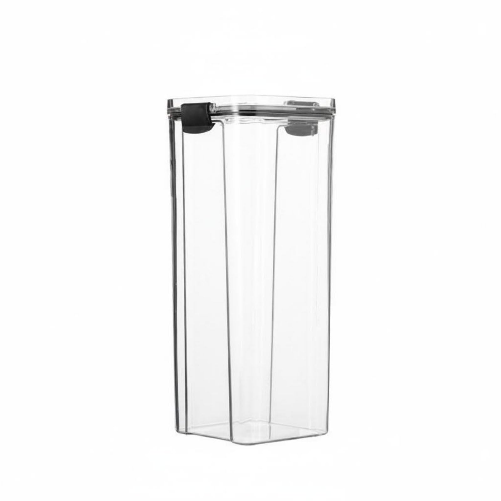 Moisture-Proof Clear Canister Sturdy Dry Food Storage Container Break Resistant Dry Food Storage Jar Included for Refrigerator, 1900ML-image-15