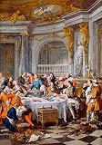 Kunst für Alle Reproduction/Poster: Jean-François de Troy Le Dejeuner d huitres - Affiche, Reproduction Artistique de Haute qualité, 70x100 cm