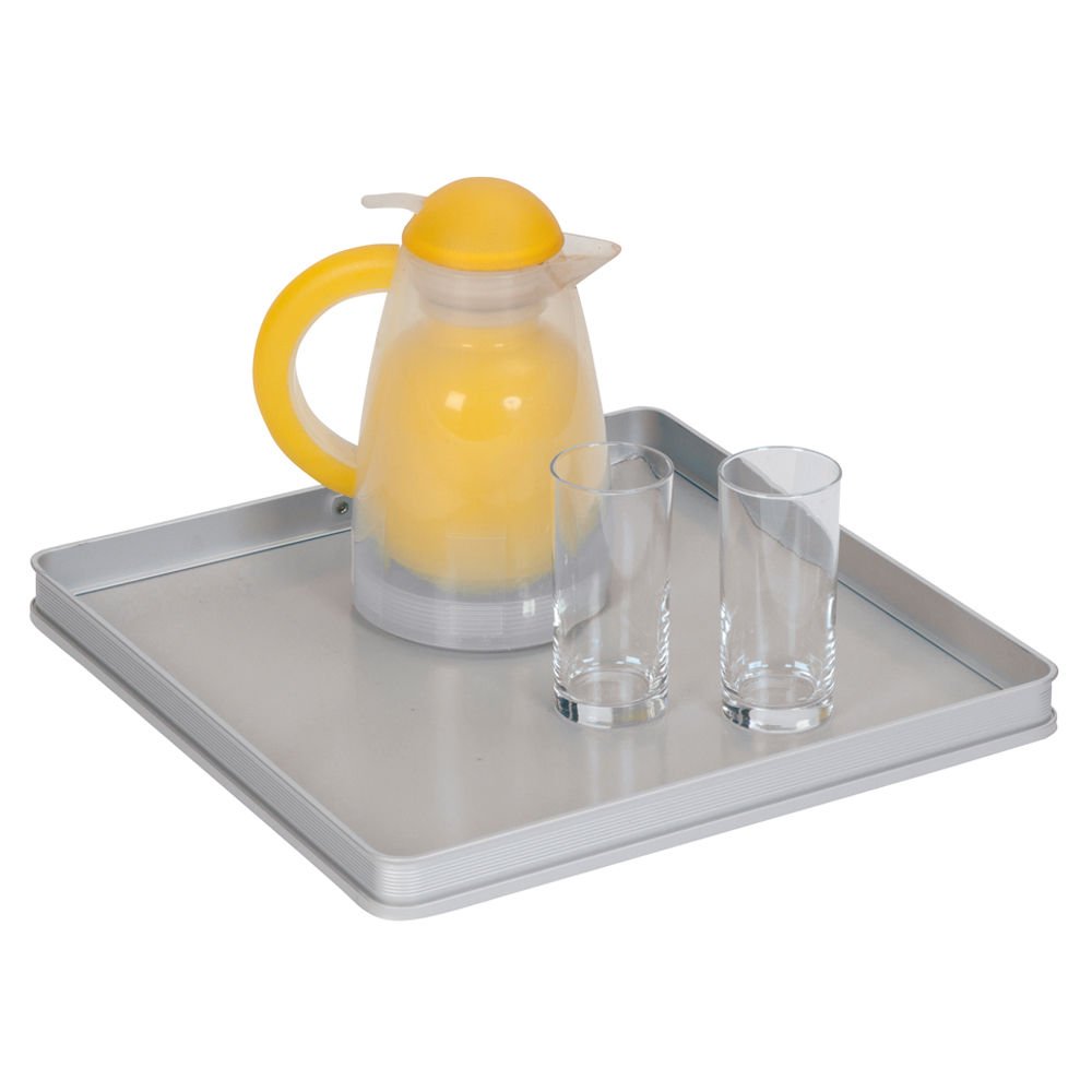Bo-Camp - Hocker + Tablett - Grau - Grau