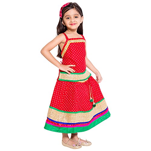 Image of DIAMO Ethnic Wear Traditional Style Lehenga Choli for Baby Girls