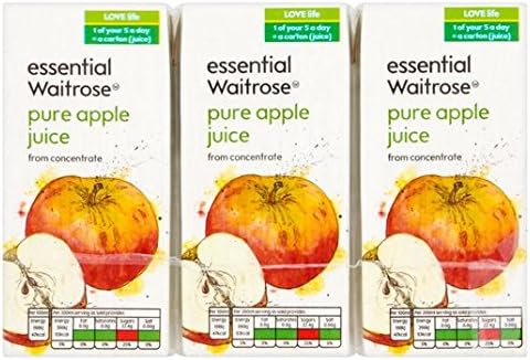 Pure Apple Juice essential Waitrose 3 x 200ml