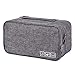 Produktbild muxiao Unterwäsche Aufbewahrungstasche, wasserdichte Kosmetiktasche Reise-BH Kleidersack Koffer Organizer, 28 * 16 * 12,5 cm Hellgrau