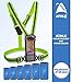 Athle Sport Reflective Vest with Phone and Storage Pouch, High Visibility, Adjustable Stretch Waist Belt for Safe Running, Jogging, Dog Walking, Biking and More