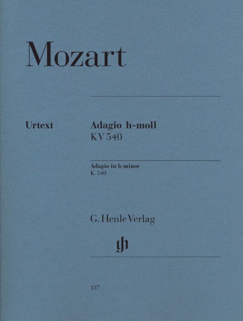 Adagio b minor KV 540 - piano - (HN 137)