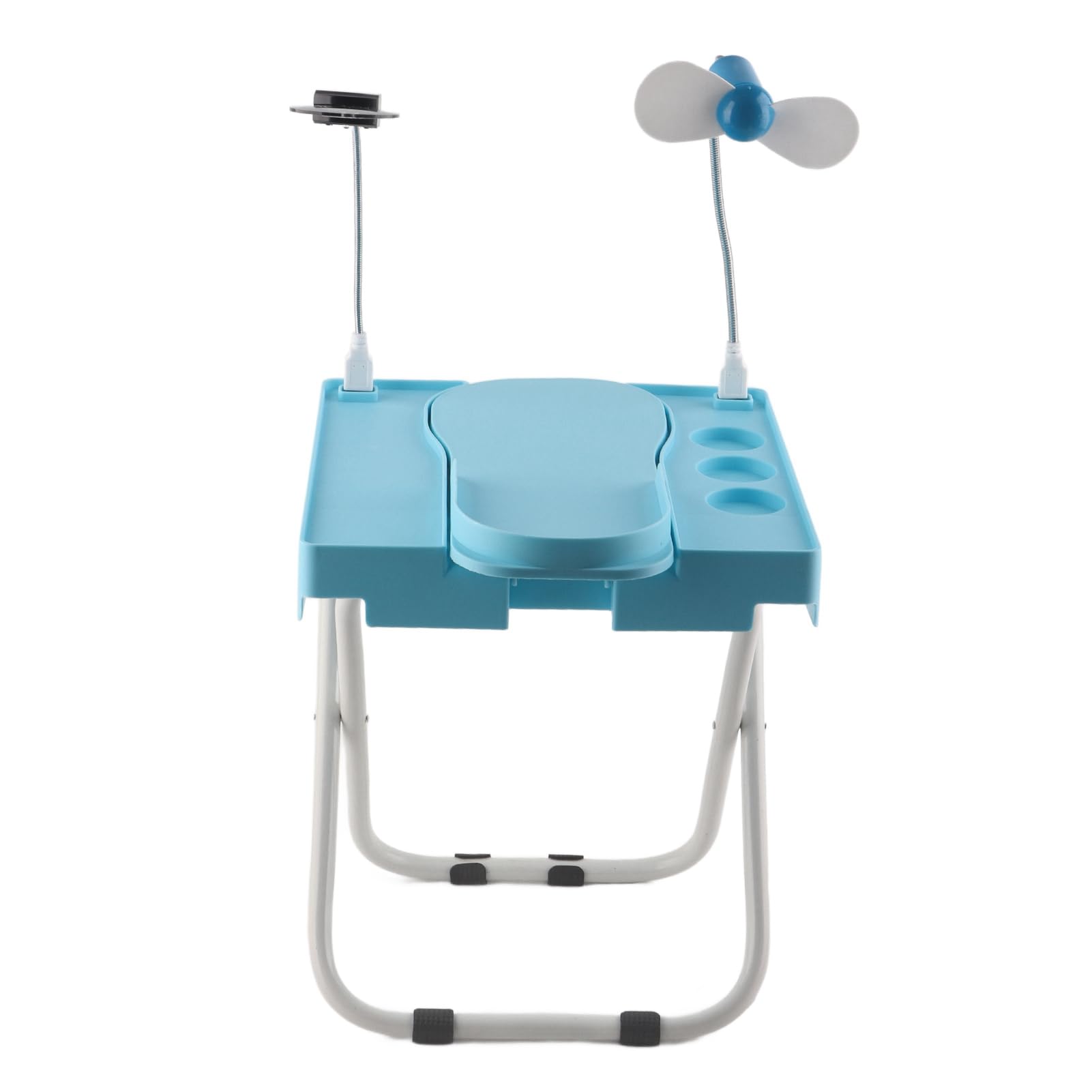 Kit Supporto Regolabile Antiscivolo per Poggiapiedi per Pedicure con Ventola di Asciugatura con Lente D'ingrandimento a LED per Uso Domestico
