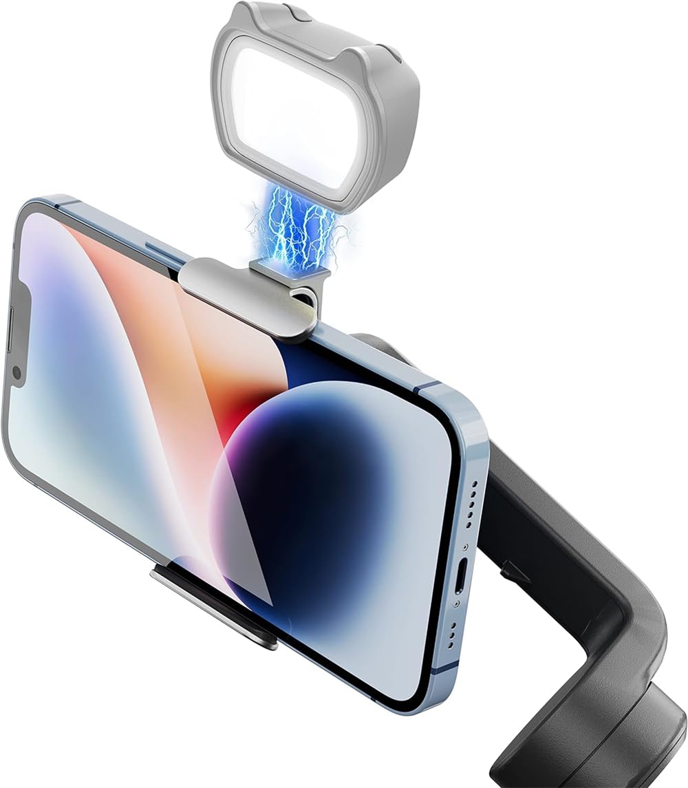 OM Fill Light for DJI OSMO Mobile 6/5/SE/4 SE, Three Light Modes, Adjustable Brightness, Magnetic, Compatible with DJI Osmo Gimbal Stabilizer