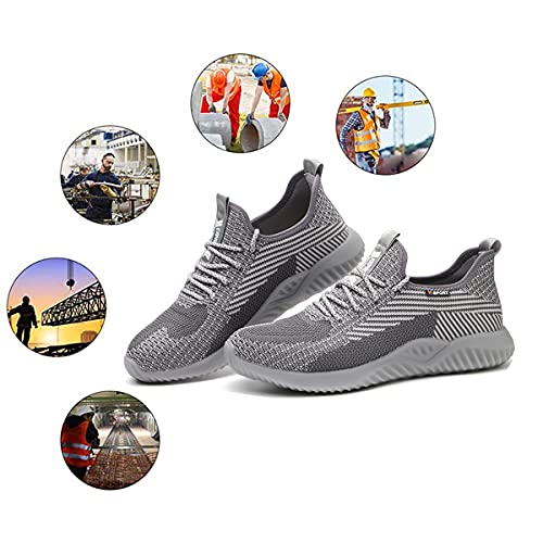 Drecage Steel Toe Safety Shoes For Women Men Work Shoes Industrial & Construction Sneakers Puncture Proof Lightweight Working Shoes #TOP5