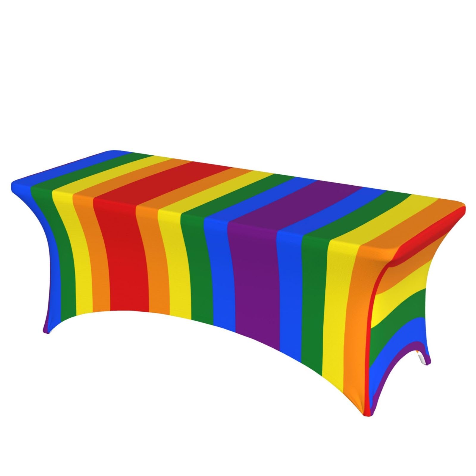 ERCgad Rainbow Print Rectangular Tablecloth Dining Banquet Party Events Home Celebration Table Cover