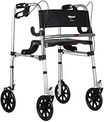 Andador Dobrável com 4 Rodas e Assento - Mercur