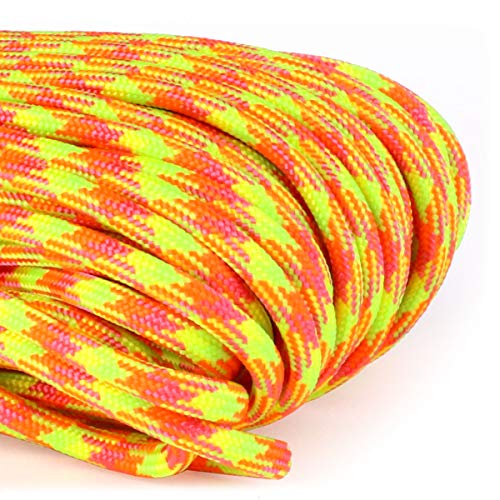 Image of Atwood Rope MFG 550 Paracord 100 Feet 7-Strand Core Nylon Parachute Cord Outside Survival Gear Made in USA | Lanyards, Bracelets, Handle Wraps, Keychain (Starburst)