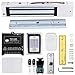 Access Control System 600lb Electric Magnetic Door Lock Kit: RFID Keypad, Remotes, Exit Button, Close to Entry Keypad & ID Card with 110-240VAC to 12VDC Power Supply(280Kg /600LB Kits)