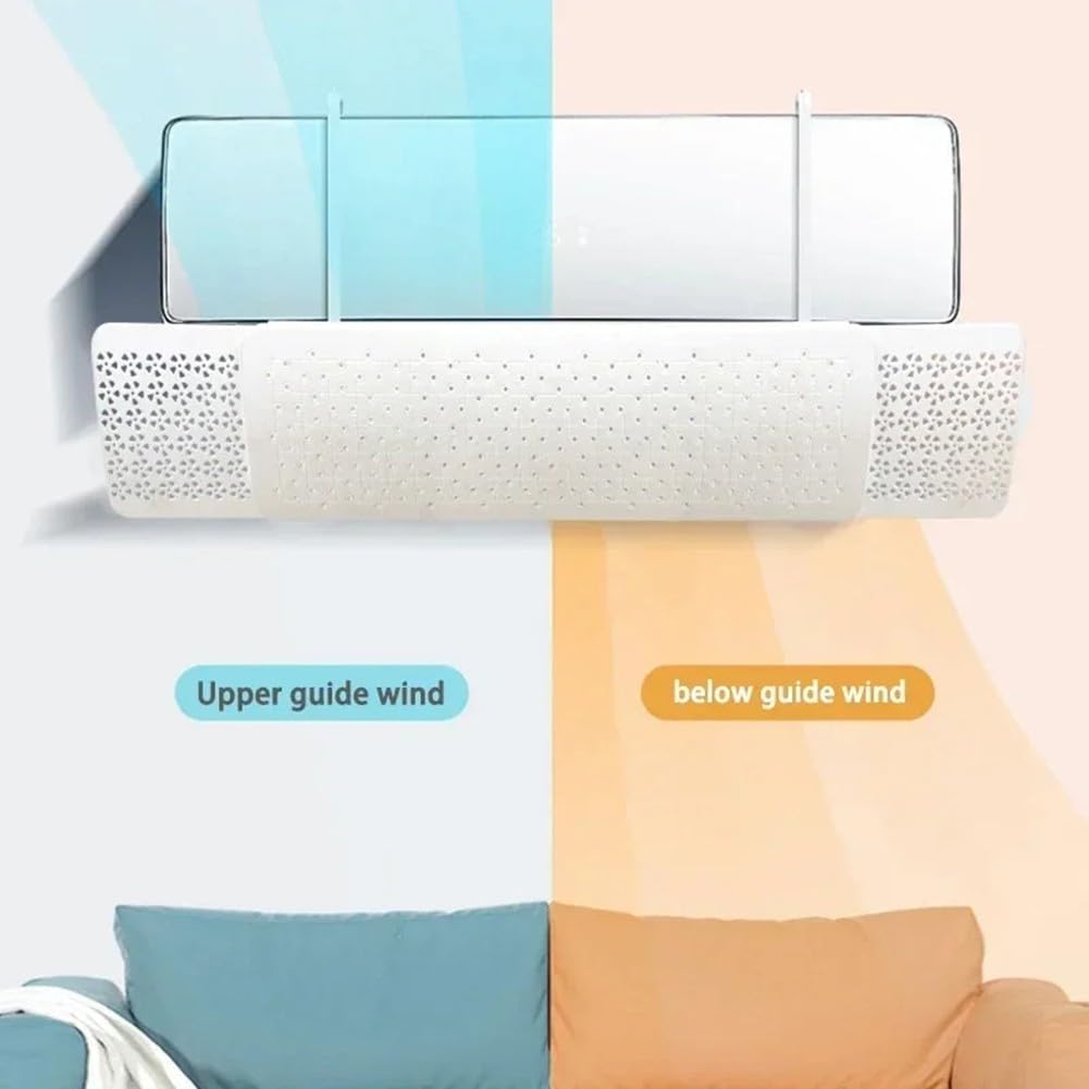 Windführung für Klimaanlage für verbesserte Luftverteilung, funktioniert mit jeder wandmontierten Klimaanlage