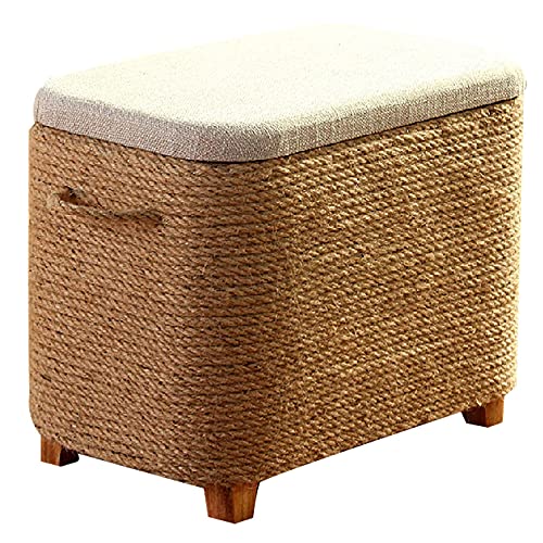 MRDAER Niture Durable Change Shoe Small Bench Square Foot Stool Household Cotton...
