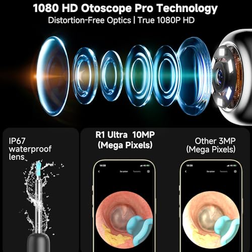 bebird r1 ultra ear wax removal ear cleaner with camera ear scope wax remove ear pick with ear otoscope tweezers visual dropper cleaning kit earnosethroat examination tool for family