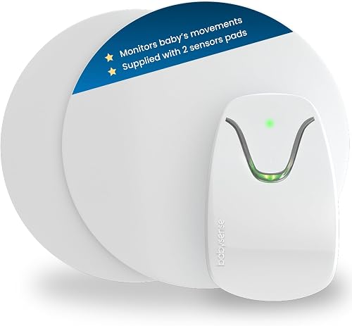 The New Babysense 7 Under-The-Mattress Baby Breathing Movement Monitor - The Original Non-Contact and Medically Certified Infant Monitor - Full Bed Coverage with 2 Sensor Pads