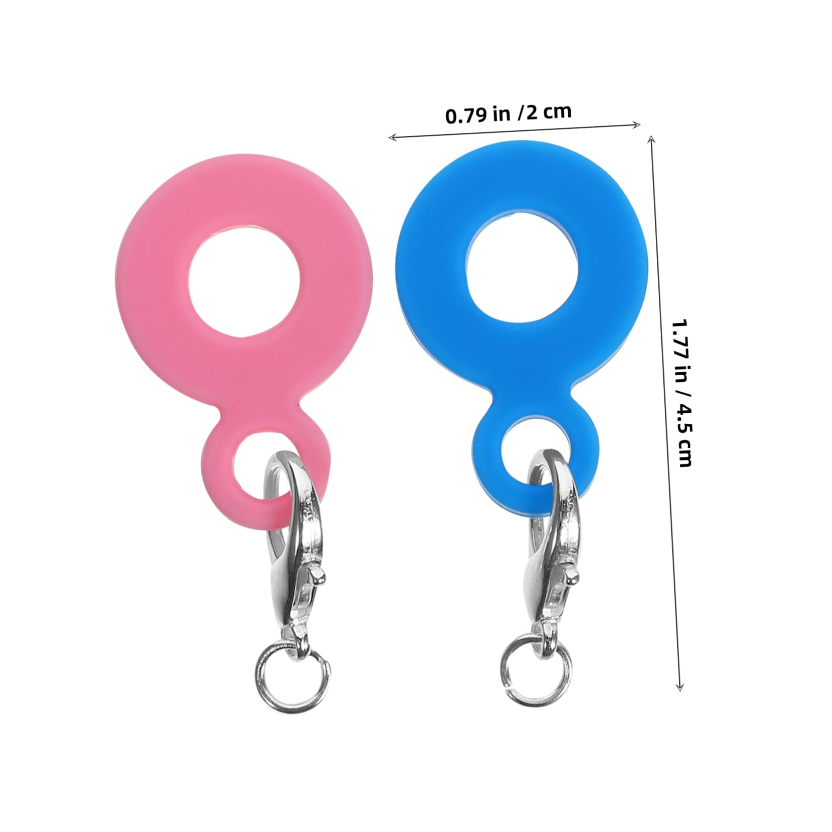 MAGICLULU 4 Set Di Ciondoli in Silicone A Forma Di Cannuccia A Forma Di Cartone Animato Cannucce Riutilizzabili Decorazioni in Silicone Per Cannucce E Cannucce 6 Pezzi*4