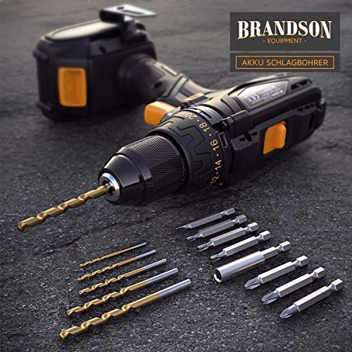 Akkuschrauber Brandson 18 V mit Schlagbohrfunktion